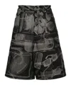 Off-white Xray Jacquard-print Shorts In Black