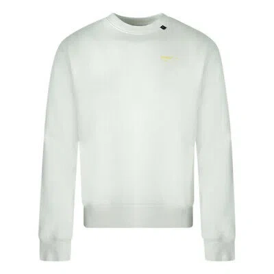 Pre-owned Off-white Yellow Black Arrow Back Logo White Sweatshirt