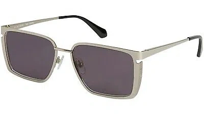 Pre-owned Off-white Yoder Oeri121s24met0017207 Silver Dark Grey In Gray