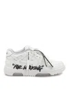 Off-white Out Of Office Graffiti-print Low-top Sneakers In White