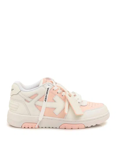 OFF-WHITE LEATHER SNEAKERS