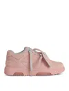 Off-white Off White '0.0.0' Pink Suede Sneakers In Nude & Neutrals