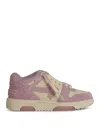 Off-white Off White '0.0.0' Lilac Suede Sneakers In Cream