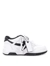 Off-white Low-top Sneakers With Contrast Accents In Multi