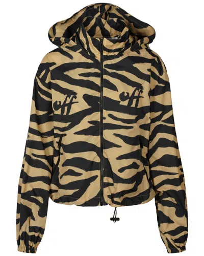 OFF-WHITE OFF-WHITE™ ZEBRA-PRINT HOODED JACKET