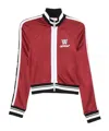 Off-white Stripe-trim Track Jacket In Red