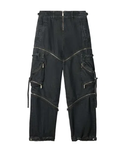 OFF-WHITE OFF-WHITE ZIP DETAILED CARGO JEANS