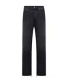 Off-white Regular Jeans With Tapered Cut In Black