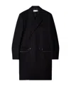 Off-white Zip-detail Virgin Wool Coat In Black