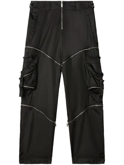 Off-white Zip Detailed Pants In Black