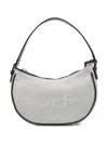 Off-white Zip Shoulder Bag In Gray