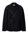 Off-white Off White Man Black Wool Blazer In Black