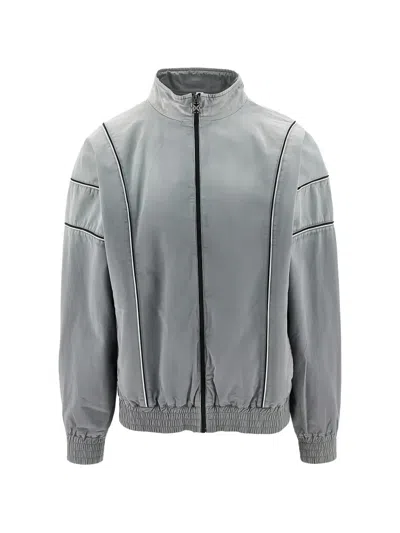 Off-white Long-sleeved Sweatshirt In Gray