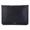 Off-white Zipper Logo Printing Unisex Black