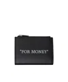 Off-white Zipper Wallet In Black