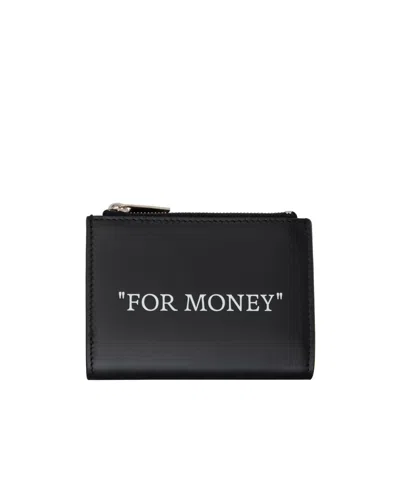 Off-white Zipper Wallet In Black