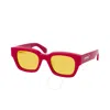 Off-white Zurich Amber Square Unisex Sunglasses Oeri018 2576 51