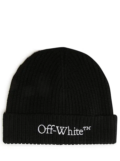 Off-white Berretto Con Ricamo In Nero