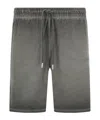 Off-white Off White Logo Embroidered Drawstring Shorts In Gray