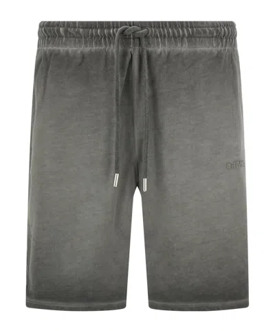 OFF-WHITE OFF WHITEOFF-WHITE LOGO EMBROIDERED DRAWSTRING SHORTS