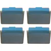 Officemate Mountable Wall File - 7" Height X 13" Width X 4.1" Depth - Smoke - Plastic - 4 / Carton