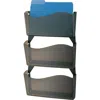 Officemate Unbreakable Wall Files - 26.5" Height X 13.3" Width X 3" Depth - Unbreakable - Smoke - Plastic - 3 /