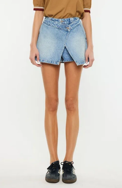 Official Kancan Usa Bailey High Rise Skort In Medium Wash