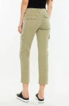 Official Kancan Usa Lavinia High Rise Slim Straight Leg Cargo Pants In Olive