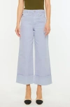 Official Kancan Usa Sammie High Rise 90's Cropped Wide Leg Jeans In Lavender