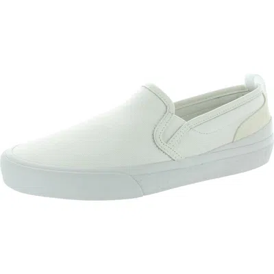 Official Program Mens Laceless Canvas Slip-on Shoes In White