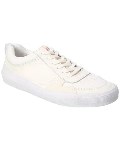 Official Program Stu-90 Canvas & Leather Sneaker In White