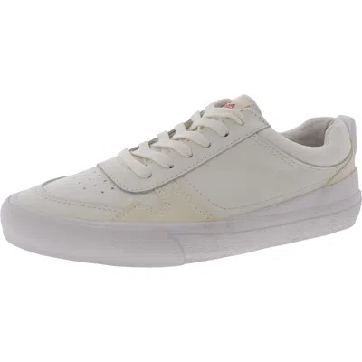 Official Program Womens Lace-up Leather Casual And Fashion Sneakers In White