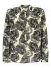 Officina 36 Floral-print Shirt In Black