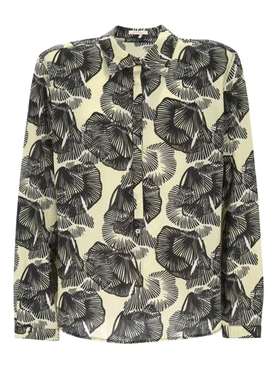 Officina 36 Floral-print Shirt In Black