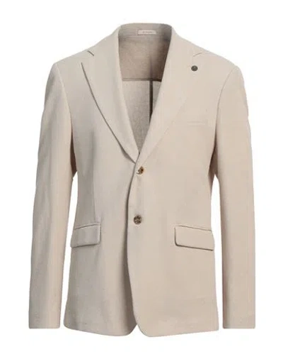 Officina 36 Man Blazer Beige Size 44 Polyester, Cotton