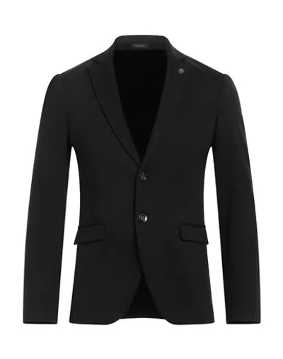 Officina 36 Man Blazer Black Size 34 Viscose, Polyamide, Elastane