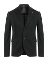 Officina 36 Man Blazer Black Size 38 Wool, Polyester In Black