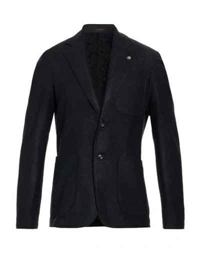 Officina 36 Man Blazer Midnight Blue Size 38 Acrylic, Polyester, Wool