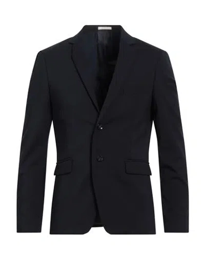 Officina 36 Man Blazer Midnight Blue Size 38 Polyester, Wool, Lycra