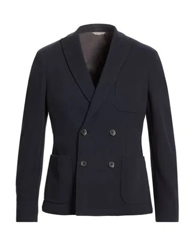 Officina 36 Man Blazer Midnight Blue Size 40 Cotton
