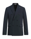 Officina 36 Man Blazer Navy Size 38 Polyester, Viscose, Elastane In Navy Blue