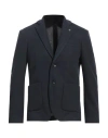 Officina 36 Man Blazer Black Size 44 Polyester, Virgin Wool, Acrylic In Navy