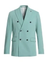 Officina 36 Man Blazer Sage Green Size 40 Polyester, Viscose, Elastane