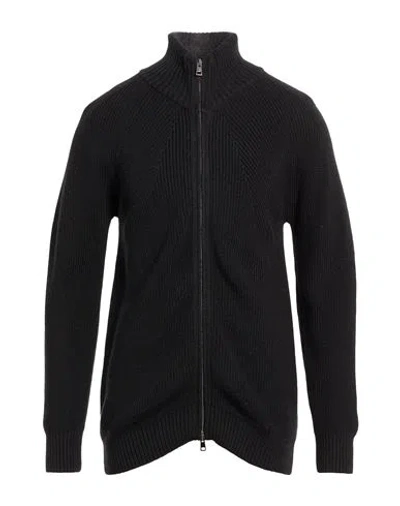 Officina 36 Man Cardigan Black Size Xl Acrylic, Merino Wool