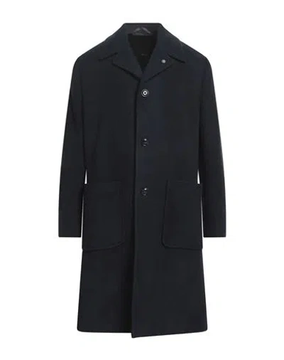 Officina 36 Man Coat Midnight Blue Size 40 Acrylic, Polyester, Virgin Wool