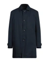 Officina 36 Man Coat Navy Size 42 Polyester, Cotton