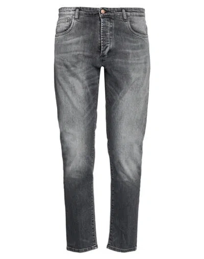 Officina 36 Man Jeans Steel Grey Size 38 Cotton, Lycra