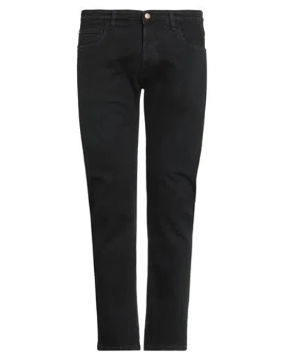 Officina 36 Man Jeans Black Size 38 Cotton, Elastane