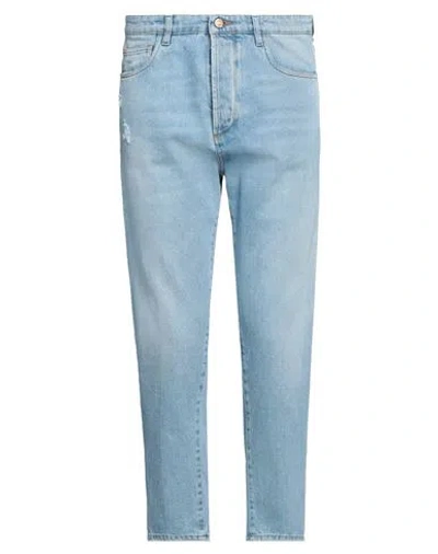 Officina 36 Man Jeans Blue Size 36 Cotton