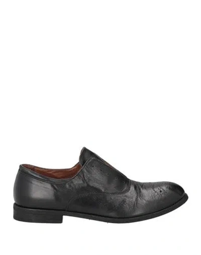Officina 36 Man Lace-up Shoes Black Size 9 Leather